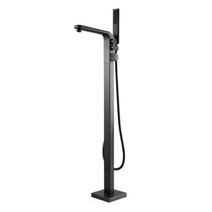 Изображение товара Смеситель Black&White Universe для ванны, напольный, Gun Metal, U7642GM