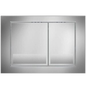 Изображение товара Клавиша смыва Veconi Square VFS001CH, кнопки прямоугольные, хром глянец