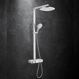 Изображение товара Душевая система Black&White Universe U7815 термостатическая, серебристый хром, коллекция Universe