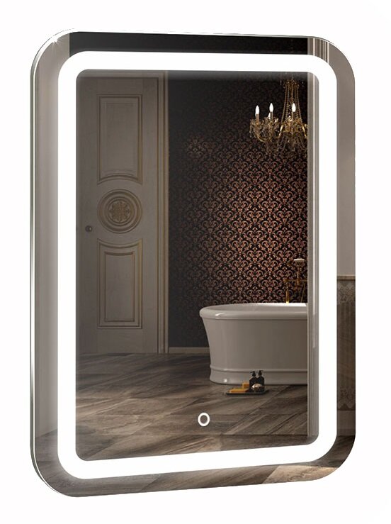 Изображение товара Зеркало Azario Мальта-3 55 x 80 см с LED подсветкой, сенсорным выключателем, подогревом Изображение товара Зеркало Azario Мальта-3 55 x 80 см с LED подсветкой, сенсорным выключателем, подогревом