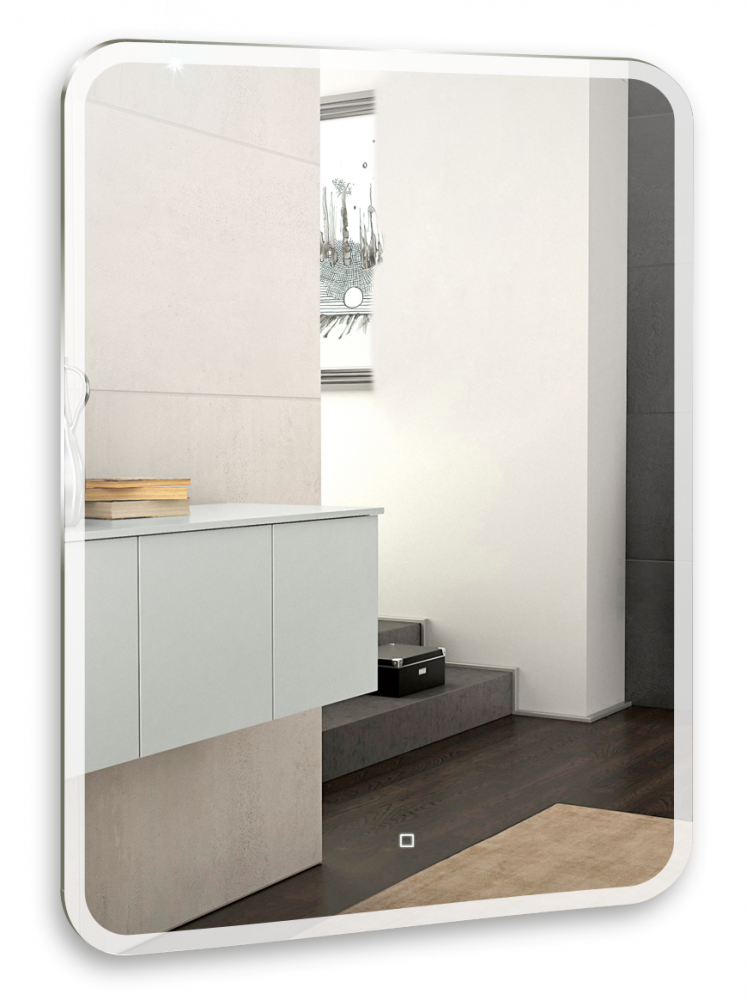 Изображение товара Зеркало Azario Стив 80 x 100 см с LED подсветкой сенсорным выключателем