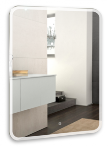 Изображение товара Зеркало Azario Стив 80 x 100 см, с LED подсветкой, диммер, сенсорный выключатель, белый, ФР-00001800