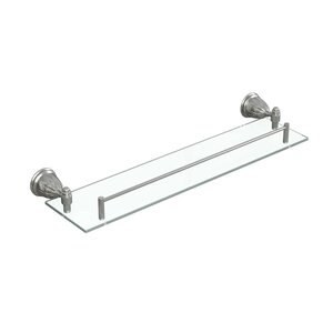 Изображение товара Стеклянная полка с бортиком Rush Socotra ST12611 хром 52х4х12 см