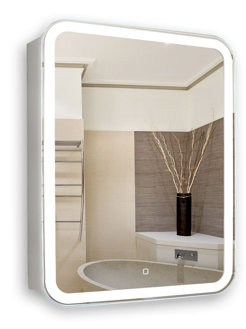 Изображение товара Зеркальный шкаф Azario Фиджи 60 x 75 см белый с подсветкой