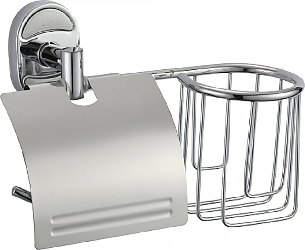 Изображение товара Держатель для туалетной бумаги и освежителя воздуха Savol 70 хром нержавеющая сталь Россия