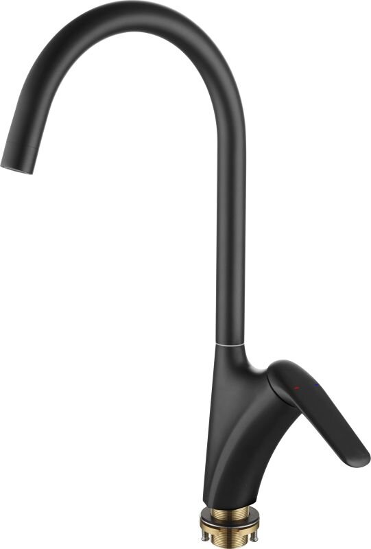 Изображение товара Смеситель для кухонной мойки Rush Nevis NE1735-22Black черный матовый