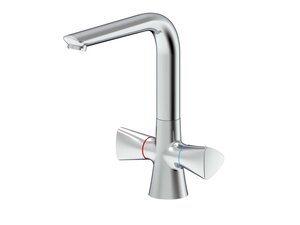 Изображение товара Пластиковый смеситель Rush Andros AN2435-22 для кухонной мойки, хром