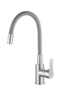 Изображение товара Смеситель Rush Siple SI7335-60Grey для кухонной мойки, с гибким изливом, хром