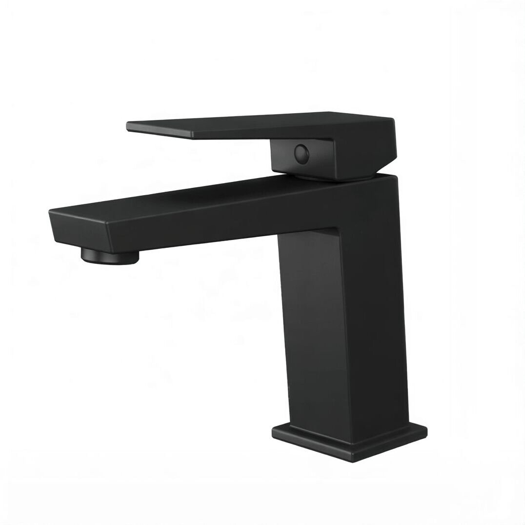 Изображение товара Смеситель для раковины Rush Thira TR3635-12Black черный матовый с однорычажным управлением Изображение товара Смеситель для раковины Rush Thira TR3635-12Black черный матовый с однорычажным управлением