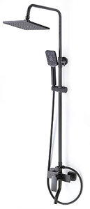 Изображение товара Душевая система Savol, с изливом, цвет черный матовый, S-601108SH
