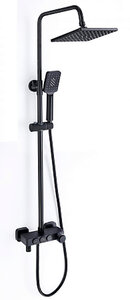 Изображение товара Душевая система Savol, с изливом, цвет черный матовый, S-602042H