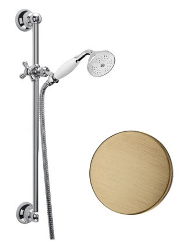 Изображение товара Душевой гарнитур Webert Shower Set AC0385065, бронза, 1 режим струи