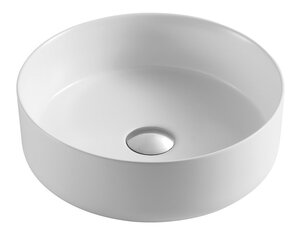 Изображение товара Круглая накладная раковина Azario 35.5 см белый матовый фаянс
