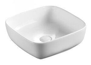 Изображение товара Раковина Azario 40 см накладная без перелива белая для ванной и кухни