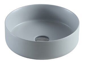 Изображение товара Раковина Azario 35.5 см накладная, без перелива, серый матовый, AZ-3134-MFG