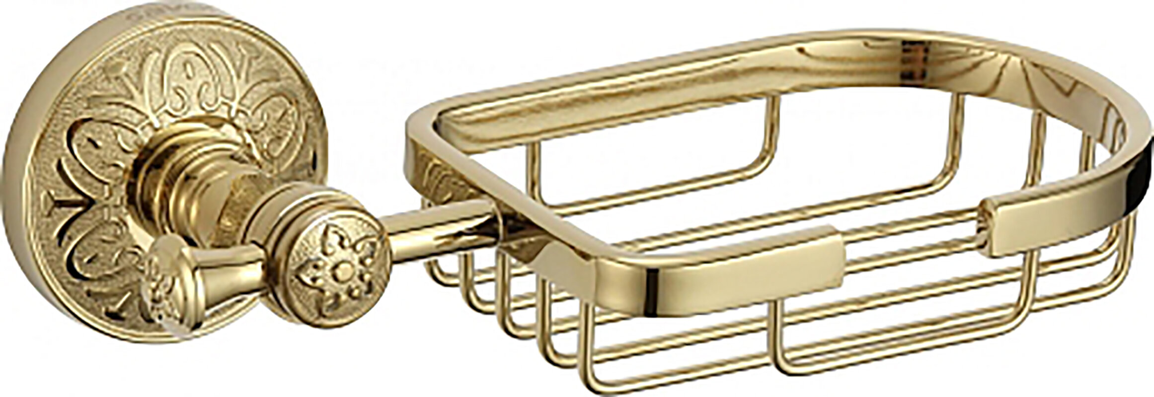 Изображение товара Мыльница настенная Savol 58b из латуни в стиле ретро цвет золото