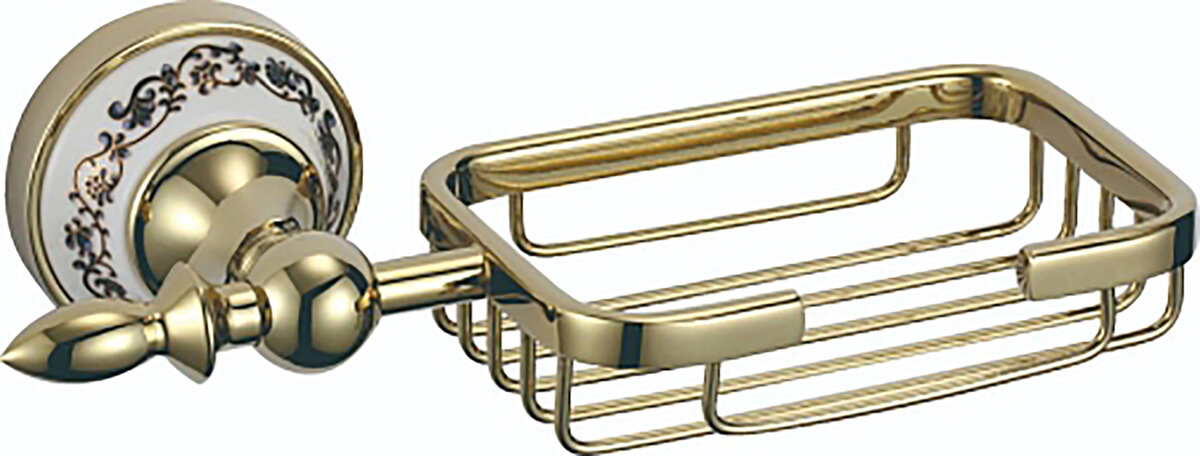 Изображение товара Мыльница Savol 68b настенная латунь золото стиль ретро