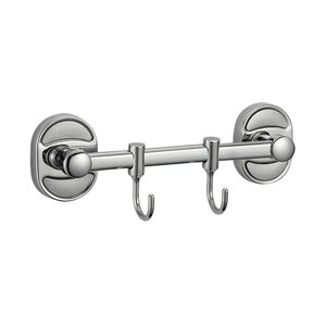 Изображение товара Планка с крючками Savol 70, 2 крючка, цвет хром, S-008202