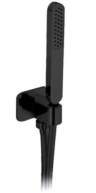 Изображение товара Душевой гарнитур Webert Comfort AC0847560 черный 1 режим струи стильный и надежный