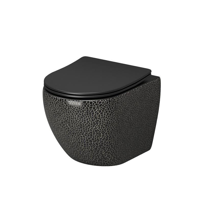 Изображение товара Подвесной унитаз Grossman черный глянец безободковый GR-4455BBLS