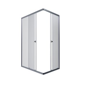 Изображение товара Душевой уголок Triton Вента,120 х 80 см, прямоугольный, стекла прозрачные, низкий поддон ПД26, сифон, профиль хром Щ0000049618