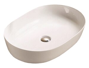 Изображение товара Раковина Azario 60 см накладная, без перелива, белый, AZ-2143PSP