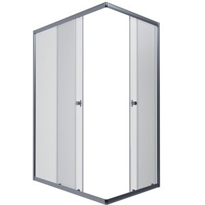 Изображение товара Душевой уголок Triton Вента,120 х 80 см, прямоугольный, стекла прозрачные, без поддона, профиль хром, Щ0000054193