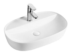 Изображение товара Раковина Azario 61 см накладная белая без перелива 1 отверстие