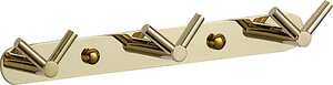 Изображение товара Планка с крючками Savol, 3 крючка, цвет золото, S-007223B