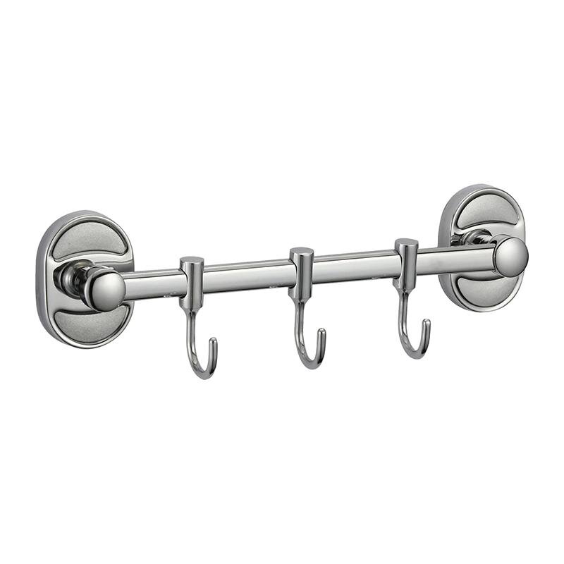Изображение товара Планка с крючками Savol 70, 3 крючка, цвет хром, S-008203 Изображение товара Планка с крючками Savol 70, 3 крючка, цвет хром, S-008203