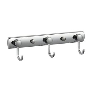 Изображение товара Планка с крючками Savol, 3 крючка, цвет хром, S-05203B