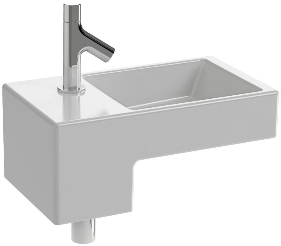 Изображение товара Раковина Jacob Delafon Terrace с подсветкой 49х28 см белая подвесная санфарфор