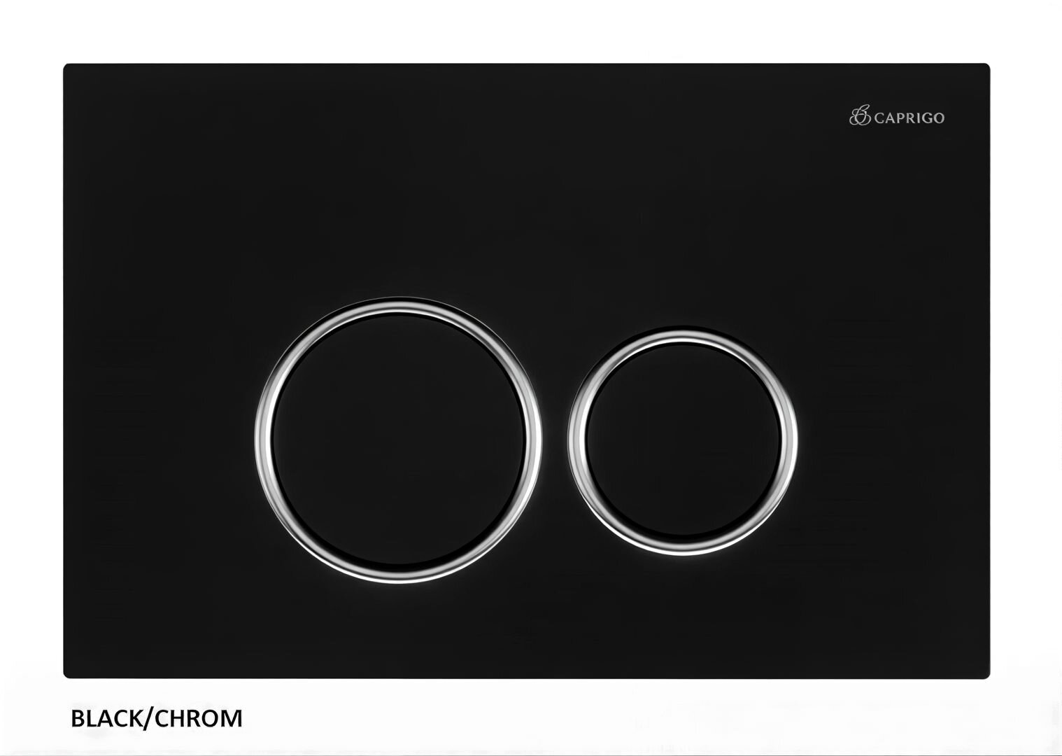 Изображение товара Клавиша смыва Caprigo DEW-R ABS, кнопки круглые, черный/хром, DA001-black/crm (УК051838) Изображение товара Клавиша смыва Caprigo DEW-R ABS, кнопки круглые, черный/хром, DA001-black/crm (УК051838)