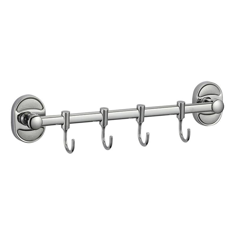 Изображение товара Планка с крючками Savol 70, 4 крючка, цвет хром, S-008204 Изображение товара Планка с крючками Savol 70, 4 крючка, цвет хром, S-008204