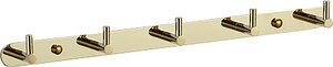 Изображение товара Планка с крючками Savol, 5 крючков, цвет золото, S-007215B