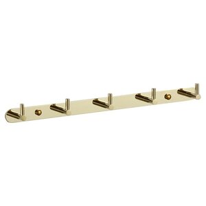 Изображение товара Планка с крючками Savol, 5 крючков, цвет золото, S-007215B