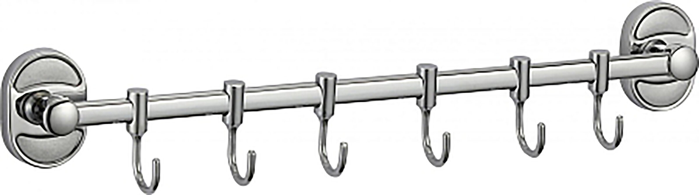 Изображение товара Планка с крючками Savol 70 6 крючков хром нержавеющая сталь Россия
