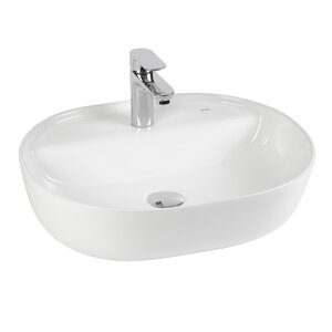 Изображение товара Раковина накладная Bond 50 см овальная без перелива с отверстием под смеситель
