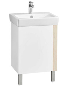 Изображение товара Тумба с раковиной Aquaton Кантри 50 см напольная, белый, дуб верона, 1A2576K0AHB20