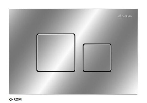 Изображение товара Клавиша смыва Caprigo Craft ABS хром квадратные кнопки двухрежимный механизм