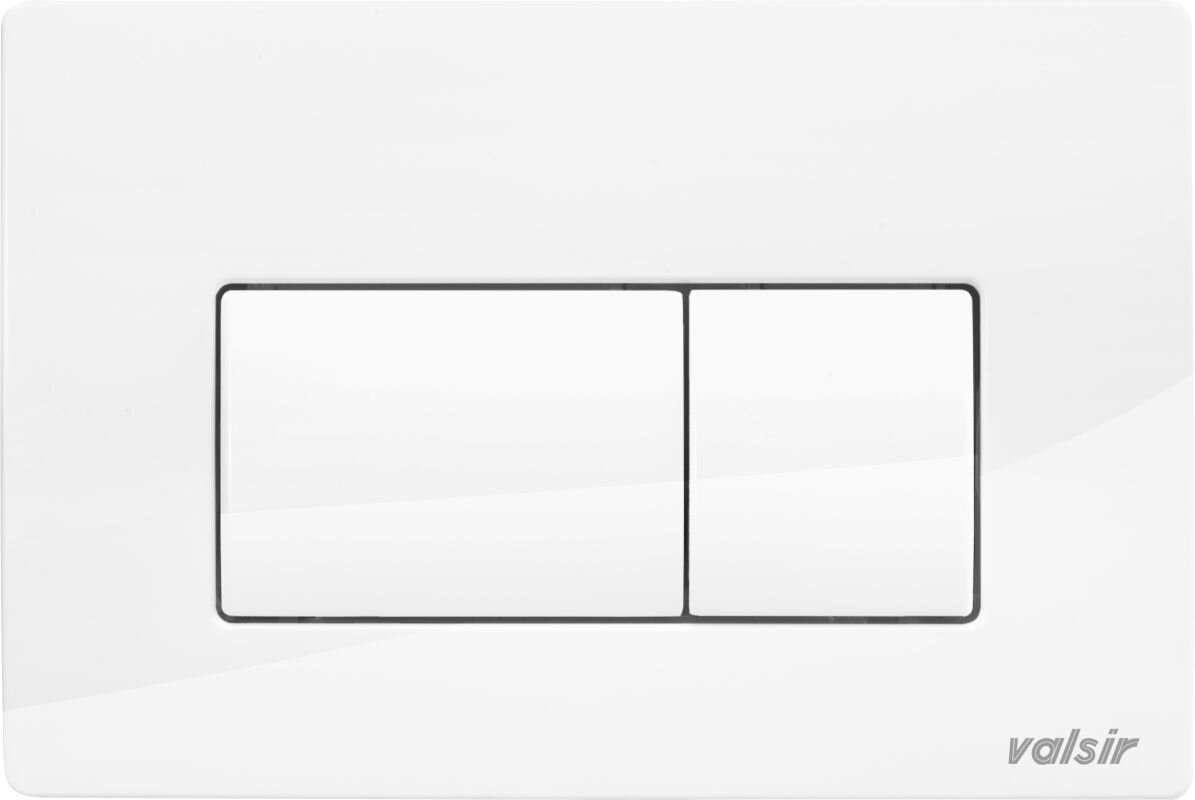 Изображение товара Кнопка смыва Valsir P1, белый глянец, VS0871301