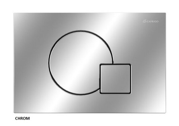 Изображение товара Клавиша смыва Caprigo Shape ABS хром механическая и электронная двухрежимная