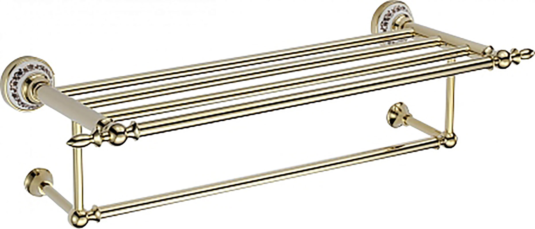Изображение товара Полка для полотенец Savol 68b, 60 см, цвет золото, S-06845B