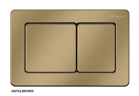 Изображение товара Клавиша смыва Caprigo Bricks Steel 24.4x3x16.2 см бронза механическая пневматическая электронная