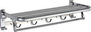 Изображение товара Полка для полотенец Savol, 60 см, 4 крючка, цвет хром, S-007099