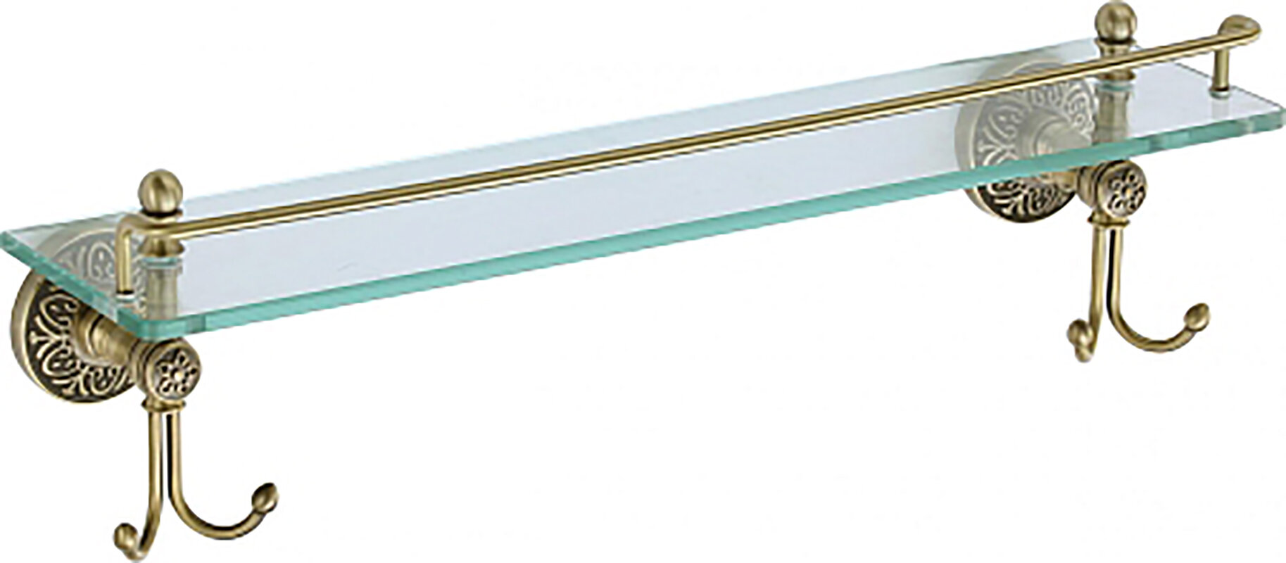 Изображение товара Полка Savol 58c, стеклянная, 60 см, цвет бронза, S-005891C Изображение товара Полка Savol 58c, стеклянная, 60 см, цвет бронза, S-005891C