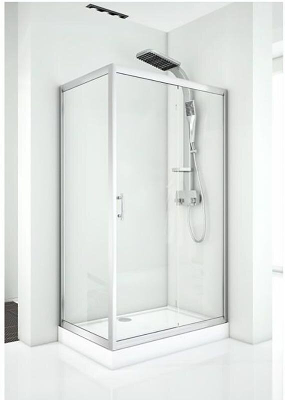 Изображение товара Душевой уголок Aquanet Alfa NAA1131 160x80 см, прозрачное стекло, хром профиль