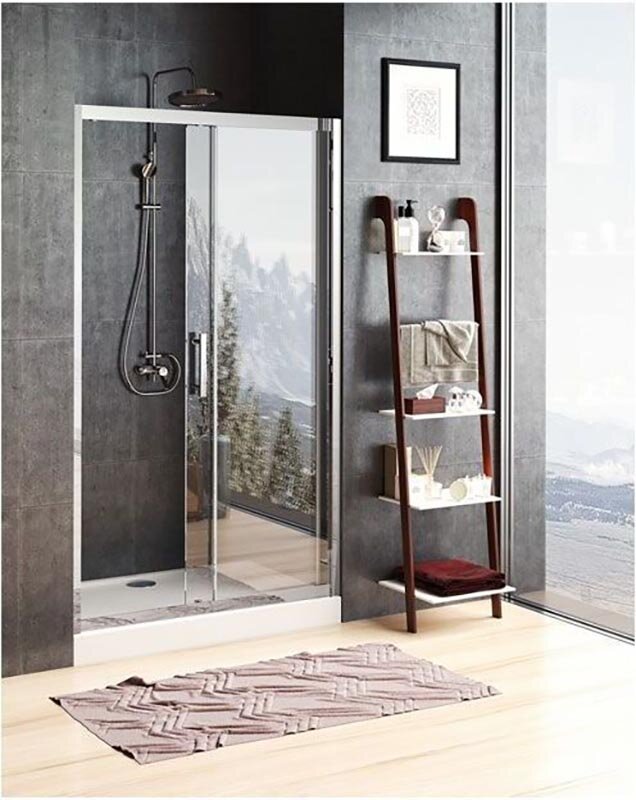 Изображение товара Душевая дверь в нишу Aquanet Delta NPE6121 130x200 см стекло хром