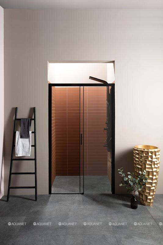 Изображение товара Душевая дверь Aquanet Pleasure AE60-N-160H200U-BT в нишу 160x200 см