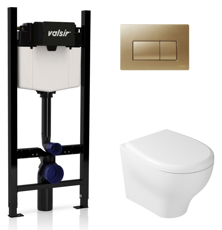 Изображение товара Инсталляция для унитаза Valsir Galassia Eden 7212 с безободковым унитазом